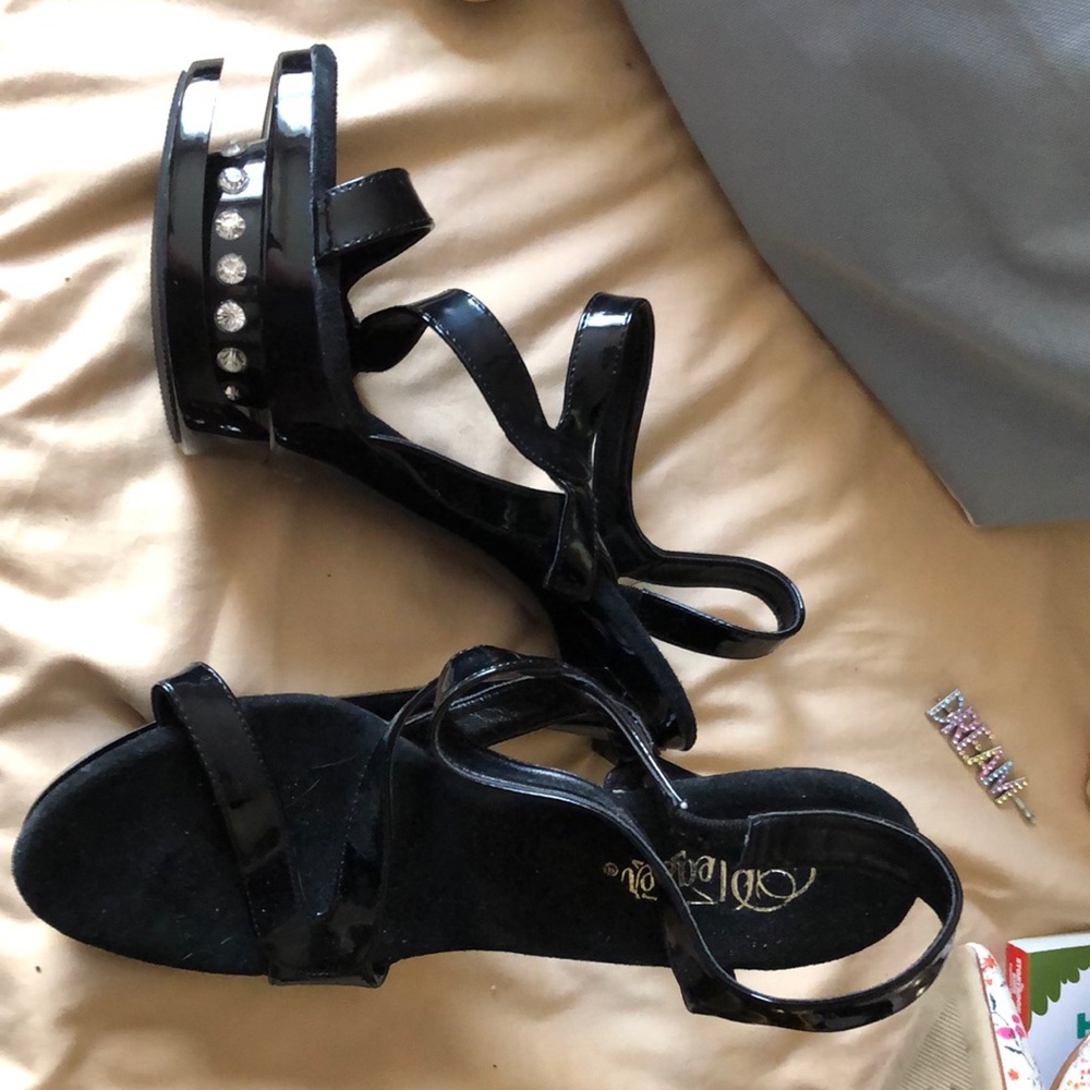 Pleaser diamanté inlay heels